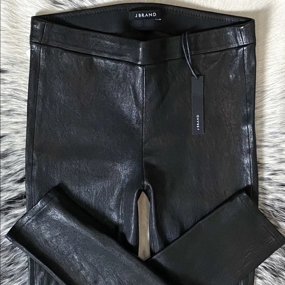 J BRAND L8007 LEATHER EDITA LEGGING, SZ M